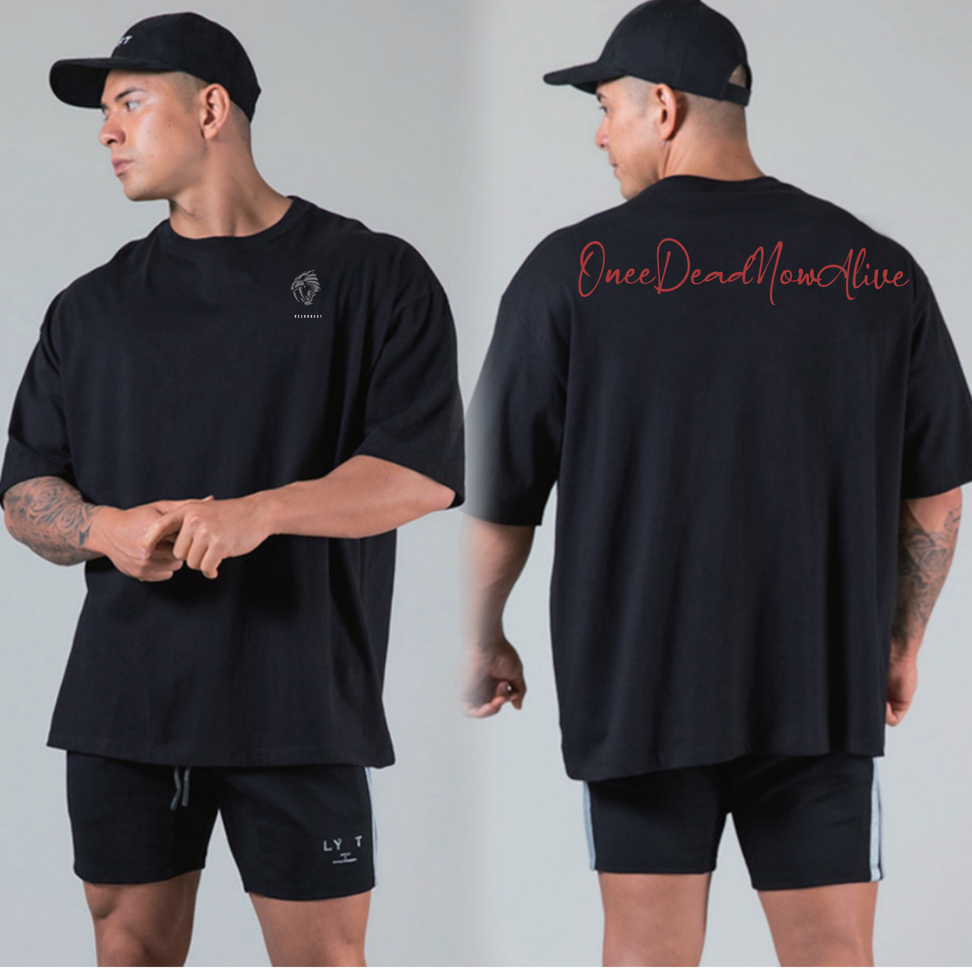 Black Fitted Rezz-Tee – Rezurrect